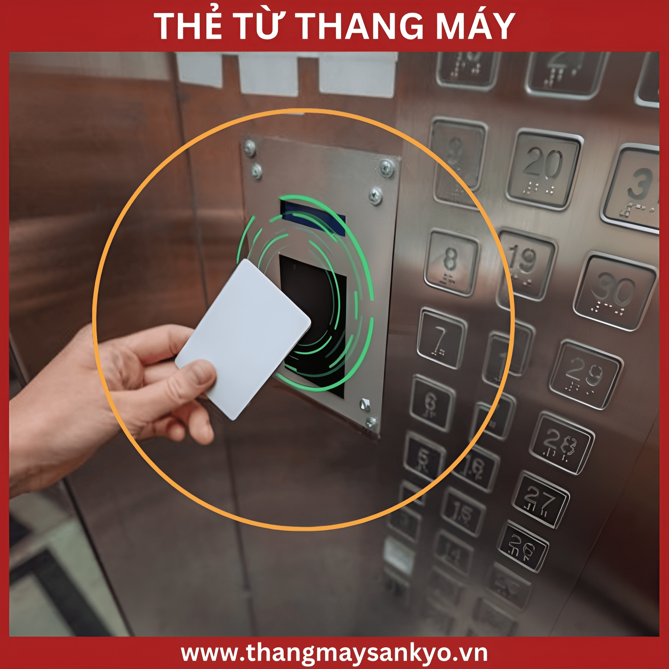 Security control system by card from the elevator Security control system by card from the elevator