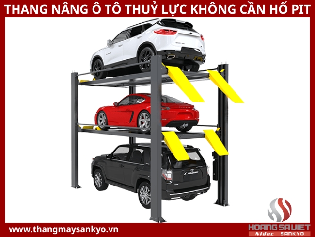 Thông số kỹ thuật thang máy nâng ô tô thuỷ lực không cần hố pit Thông số kỹ thuật thang máy nâng ô tô thuỷ lực không cần hố pit