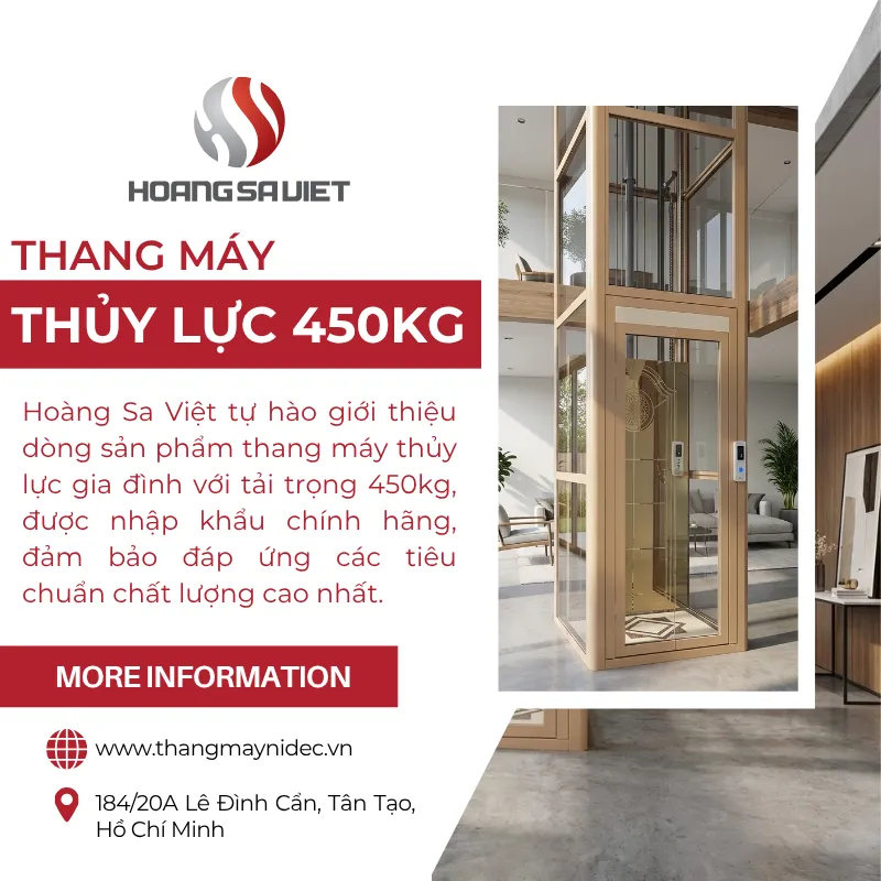 Thang Máy Thủy Lực 450kg 