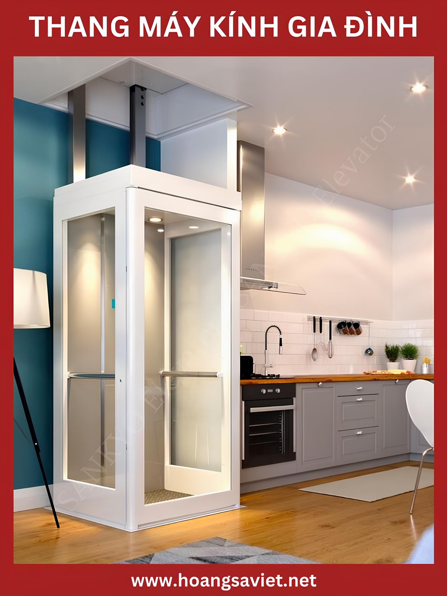 Mẫu thang máy kính gia đình Mẫu thang máy kính gia đình