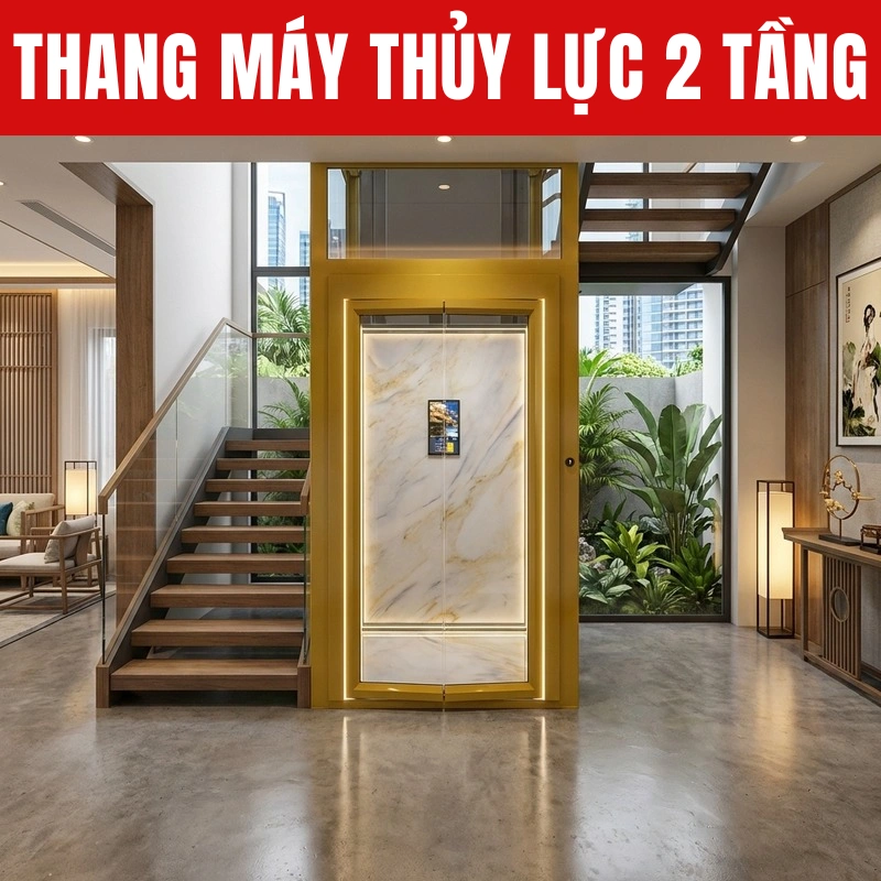 Thang máy thủy lực 2 tầng thực sự là một giải pháp di chuyển hoàn hảo cho những không gian sống đẳng cấp nhưng bị hạn chế về diện tích xây dựng