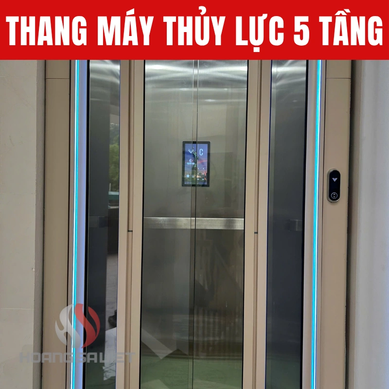 Nhà đã xây hoàn toàn có thể lắp được thang máy thủy lực 5 tầng