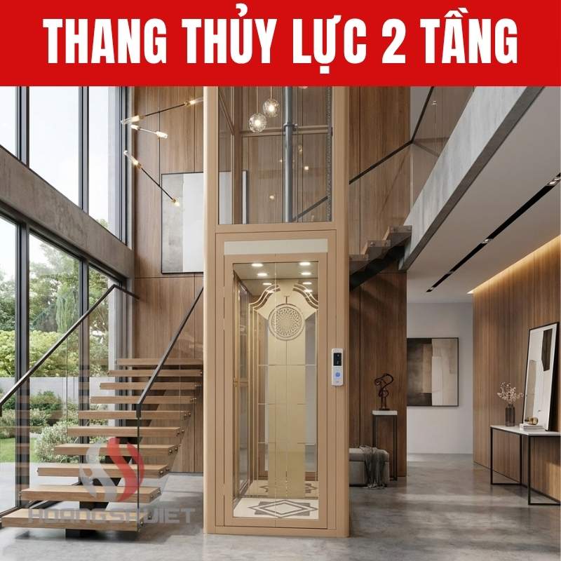 thang máy thủy lực 2 tầng