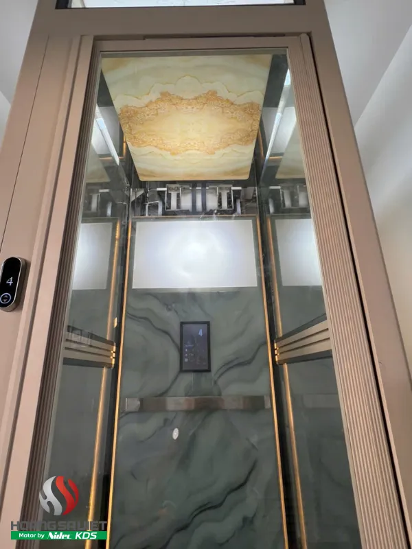 Hình Ảnh Thang Máy Gia Đình 200kg Thực Tế Tại Hoàng Sa Việt Elevator