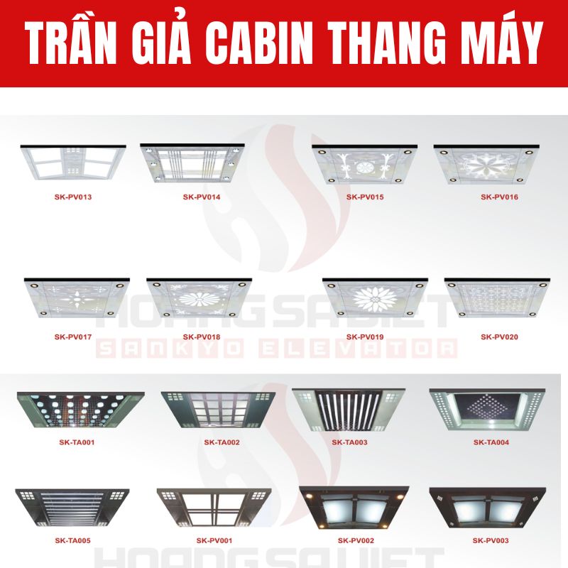 Trần Giả Cabin Thang Máy