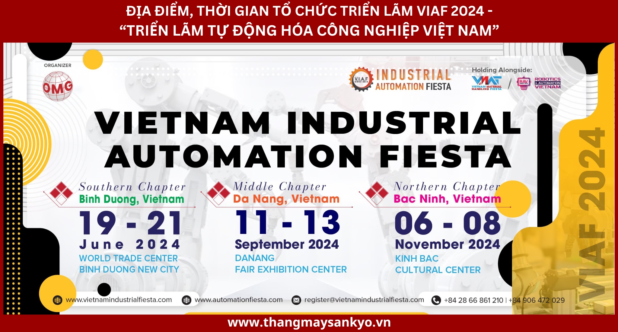 Thời gian, địa điểm tổ chức Triển lãm VIAF 2024 - Triển lãm Quốc tế về Máy móc Thiết bị Tự động hóa Việt Nam Thời gian, địa điểm tổ chức Triển lãm VIAF 2024 - Triển lãm Quốc tế về Máy móc Thiết bị Tự động hóa Việt Nam