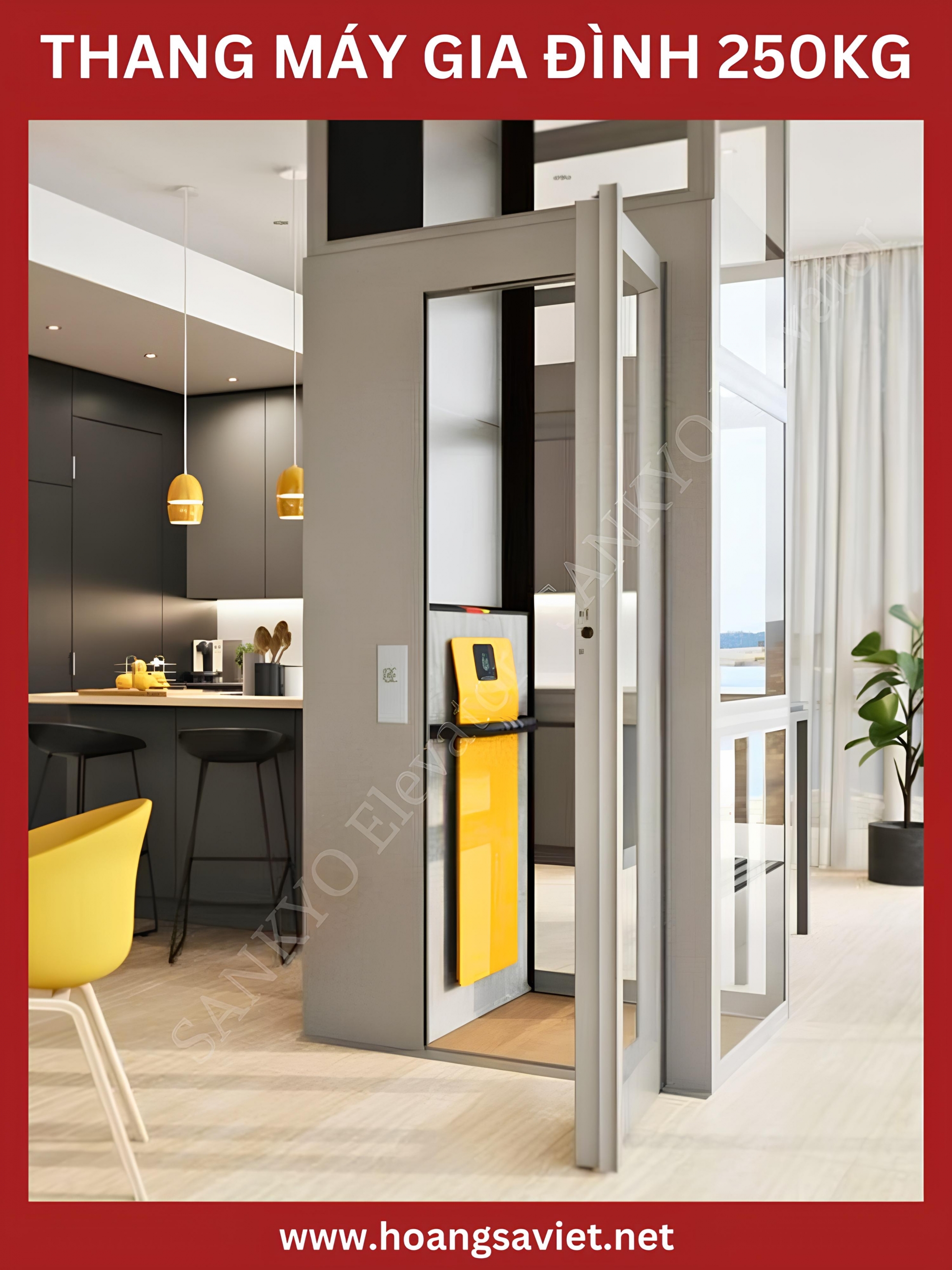 Ưu điểm vượt trội của thang máy gia đình 250kg Ưu điểm vượt trội của thang máy gia đình 250kg