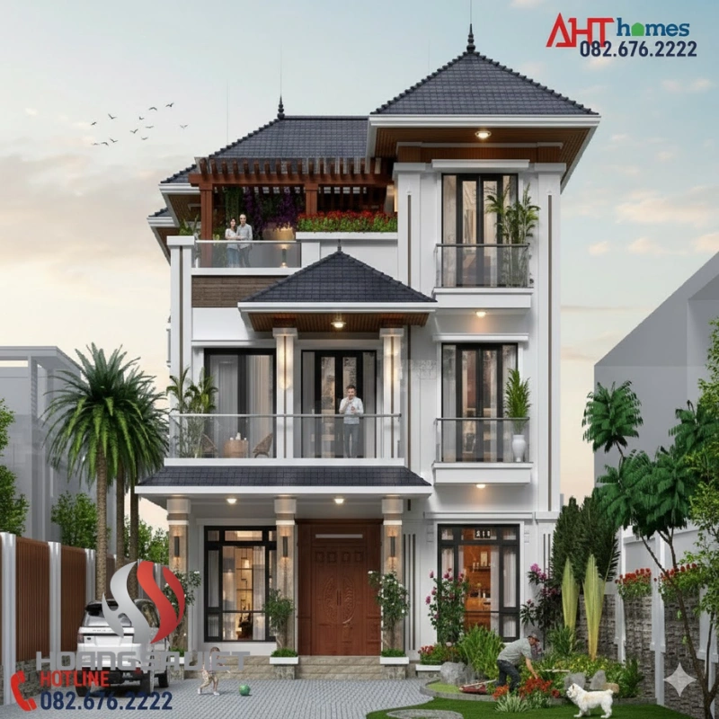 AHT Homes nổi bật với ưu điểm thiết kế nhà hiện đại, tinh tế và dịch vụ xây nhà trọn gói