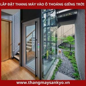 Thang Máy Gia Đình Lắp Tại Giếng Trời