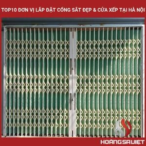 Top10 Đơn Vị Lắp Đặt Cổng Sắt Đẹp & Cửa Xếp Tại Hà Nội
