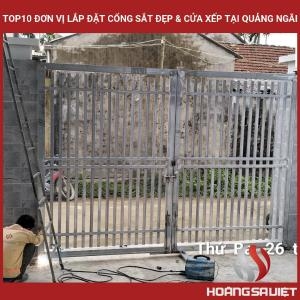 Top10 Đơn Vị Lắp Đặt Cổng Sắt Đẹp & Cửa Xếp Tại Quảng Ngãi