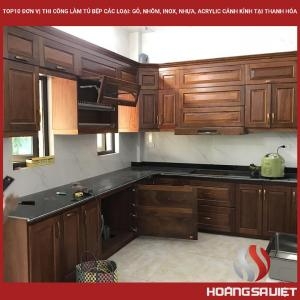 Top10 Đơn Vị Thi Công Làm Tủ Bếp Các Loại: Gỗ, Nhôm, Inox, Nhựa, Acrylic Cánh Kính Tại Thanh Hóa