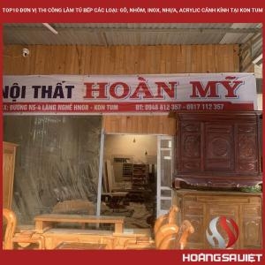Top10 Đơn Vị Thi Công Làm Tủ Bếp Các Loại: Gỗ, Nhôm, Inox, Nhựa, Acrylic Cánh Kính Tại Kon Tum