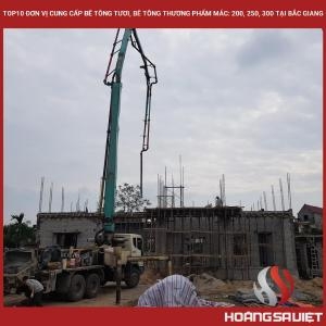Top10 Đơn Vị Cung Cấp Bê Tông Tươi, Bê Tông Thương Phẩm Mác: 200, 250, 300 Tại Bắc Giang