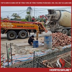 Top10 Đơn Vị Cung Cấp Bê Tông Tươi, Bê Tông Thương Phẩm Mác: 200, 250, 300 Tại Lạng Sơn