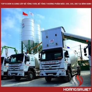 Top 10 Suppliers of Fresh Concrete, Commercial Concrete Grades: 200, 250, 300 in Binh Dinh Top 10 Suppliers of Fresh Concrete, Commercial Concrete Grades: 200, 250, 300 in Binh Dinh