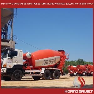 Top 10 Suppliers of Fresh Concrete, Commercial Concrete Grades: 200, 250, 300 in Binh Thuan Top 10 Suppliers of Fresh Concrete, Commercial Concrete Grades: 200, 250, 300 in Binh Thuan