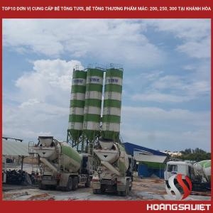 Top 10 Suppliers of Fresh Concrete, Commercial Concrete Grades: 200, 250, 300 in Khanh Hoa Top 10 Suppliers of Fresh Concrete, Commercial Concrete Grades: 200, 250, 300 in Khanh Hoa