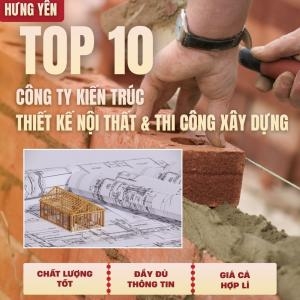 Top 10 Architecture, Design & Construction Companies, House Building in Hung Yen