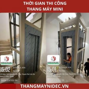 Thời Gian Thi Công Thang Máy Mini Cho Nhà Cải Tạo Là Bao Lâu?
