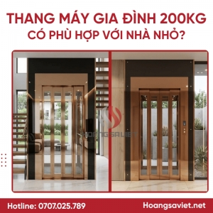 Thang Máy Gia Đình 200Kg Có Phù Hợp Với Nhà Nhỏ?
