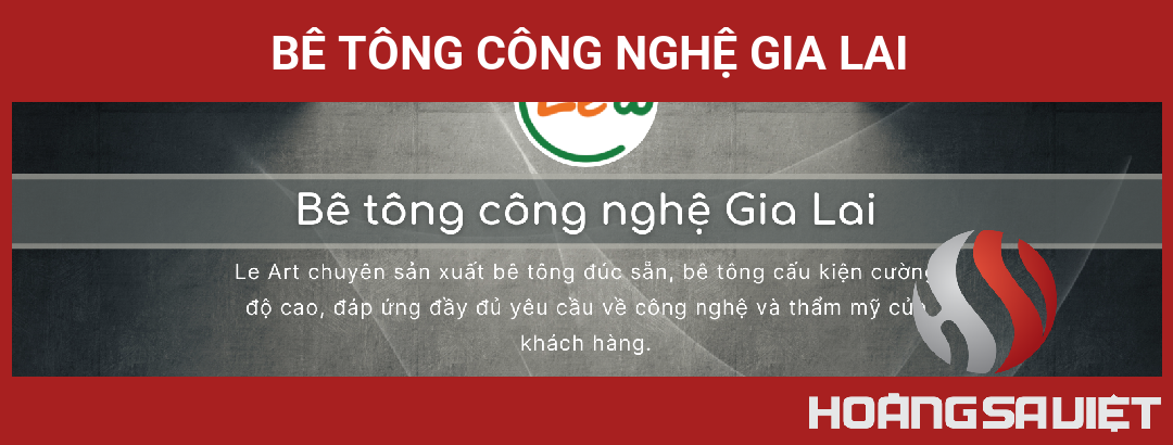Bê Tông Công Nghệ Gia Lai Bê Tông Công Nghệ Gia Lai