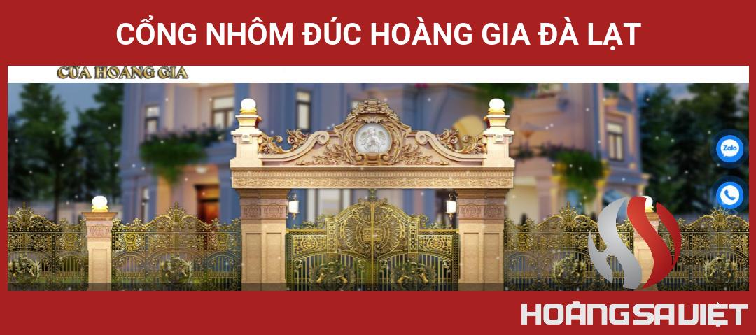 CỔNG NHÔM ĐÚC HOÀNG GIA ĐÀ LẠT CỔNG NHÔM ĐÚC HOÀNG GIA ĐÀ LẠT