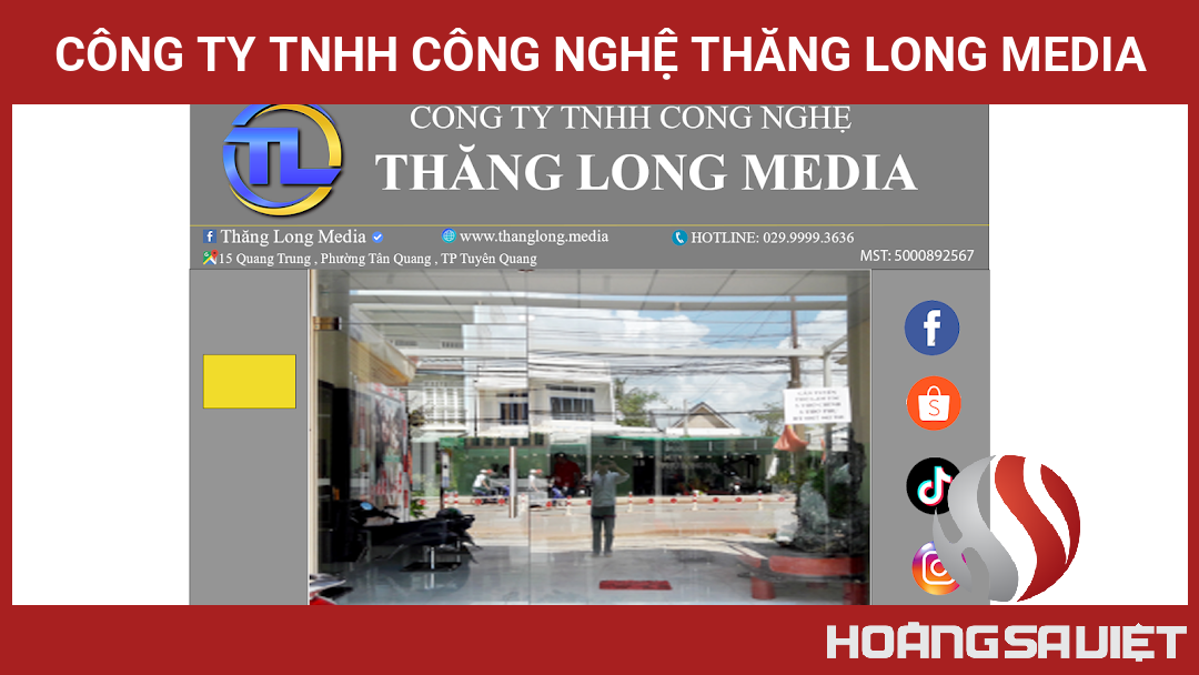 CÔNG TY TNHH CÔNG NGHỆ THĂNG LONG MEDIA CÔNG TY TNHH CÔNG NGHỆ THĂNG LONG MEDIA