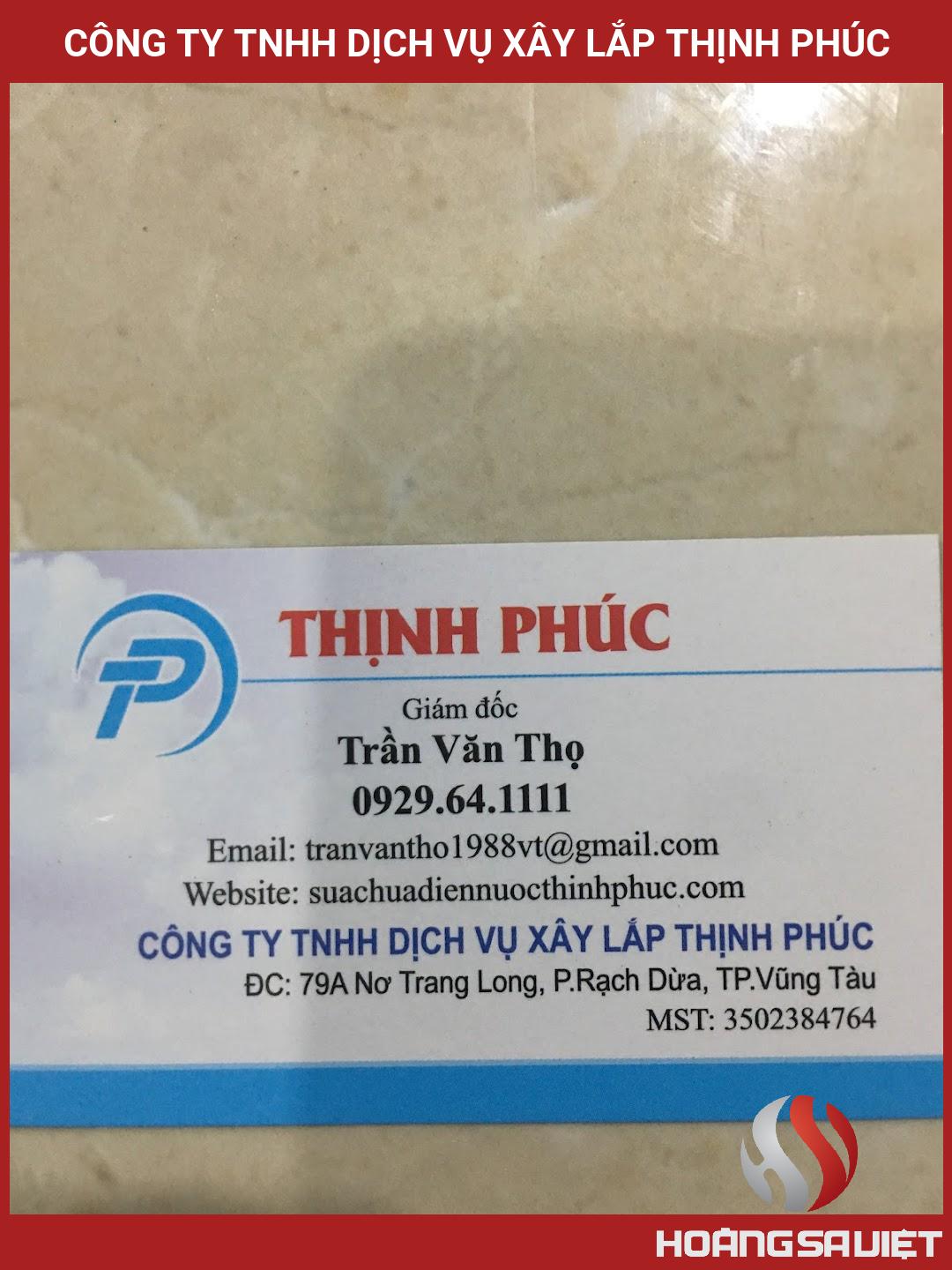 Công Ty TNHH Dịch Vụ Xây Lắp Thịnh Phúc Công Ty TNHH Dịch Vụ Xây Lắp Thịnh Phúc