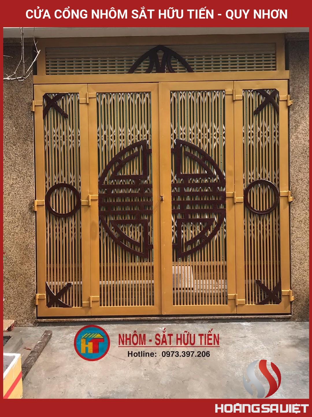 Cửa Cổng Nhôm Sắt Hữu Tiến - Quy Nhơn Cửa Cổng Nhôm Sắt Hữu Tiến - Quy Nhơn
