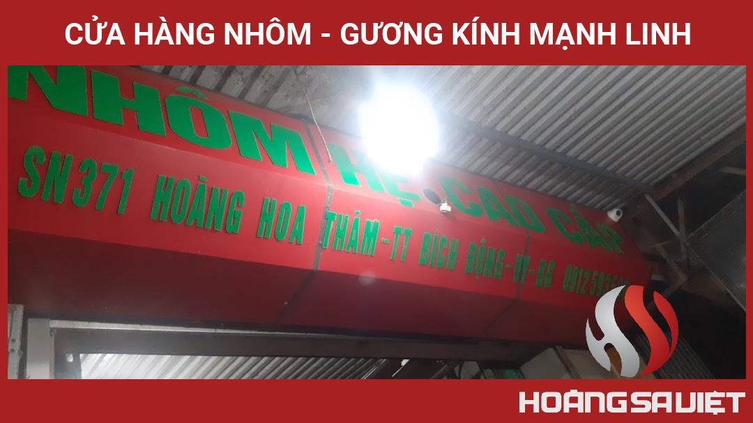 Cửa Hàng Nhôm - Gương Kính Mạnh Linh Cửa Hàng Nhôm - Gương Kính Mạnh Linh