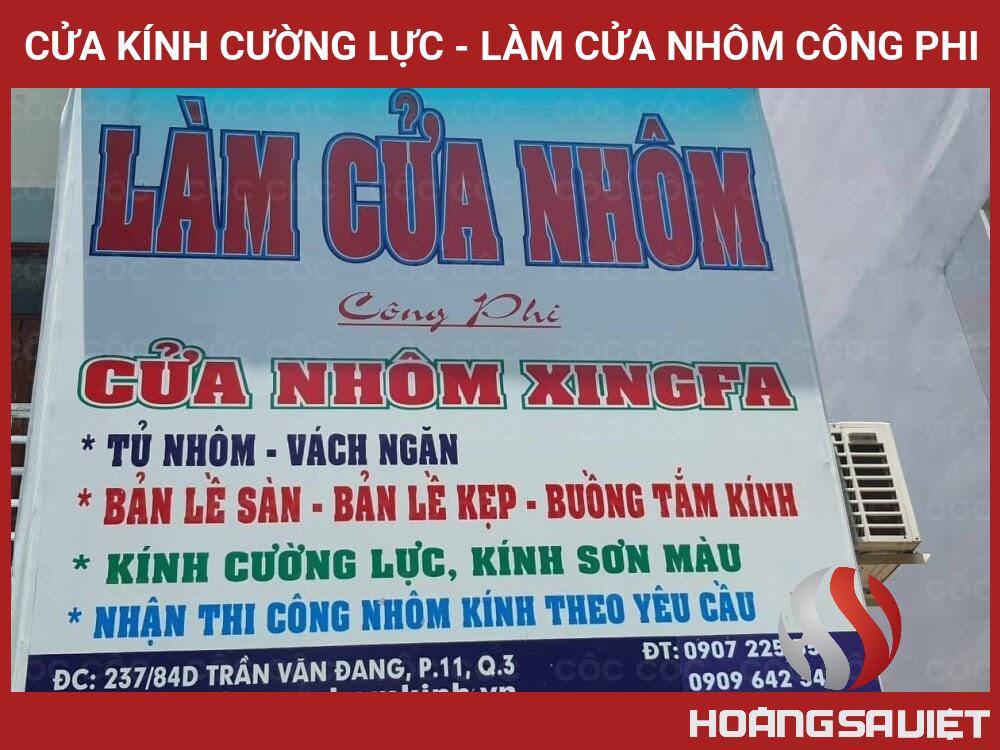 Cửa Kính Cường Lực - Làm Cửa Nhôm Công Phi Cửa Kính Cường Lực - Làm Cửa Nhôm Công Phi