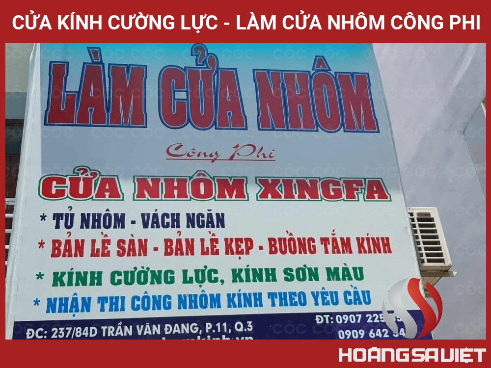 Cửa Kính Cường Lực - Làm Cửa Nhôm Công Phi Cửa Kính Cường Lực - Làm Cửa Nhôm Công Phi