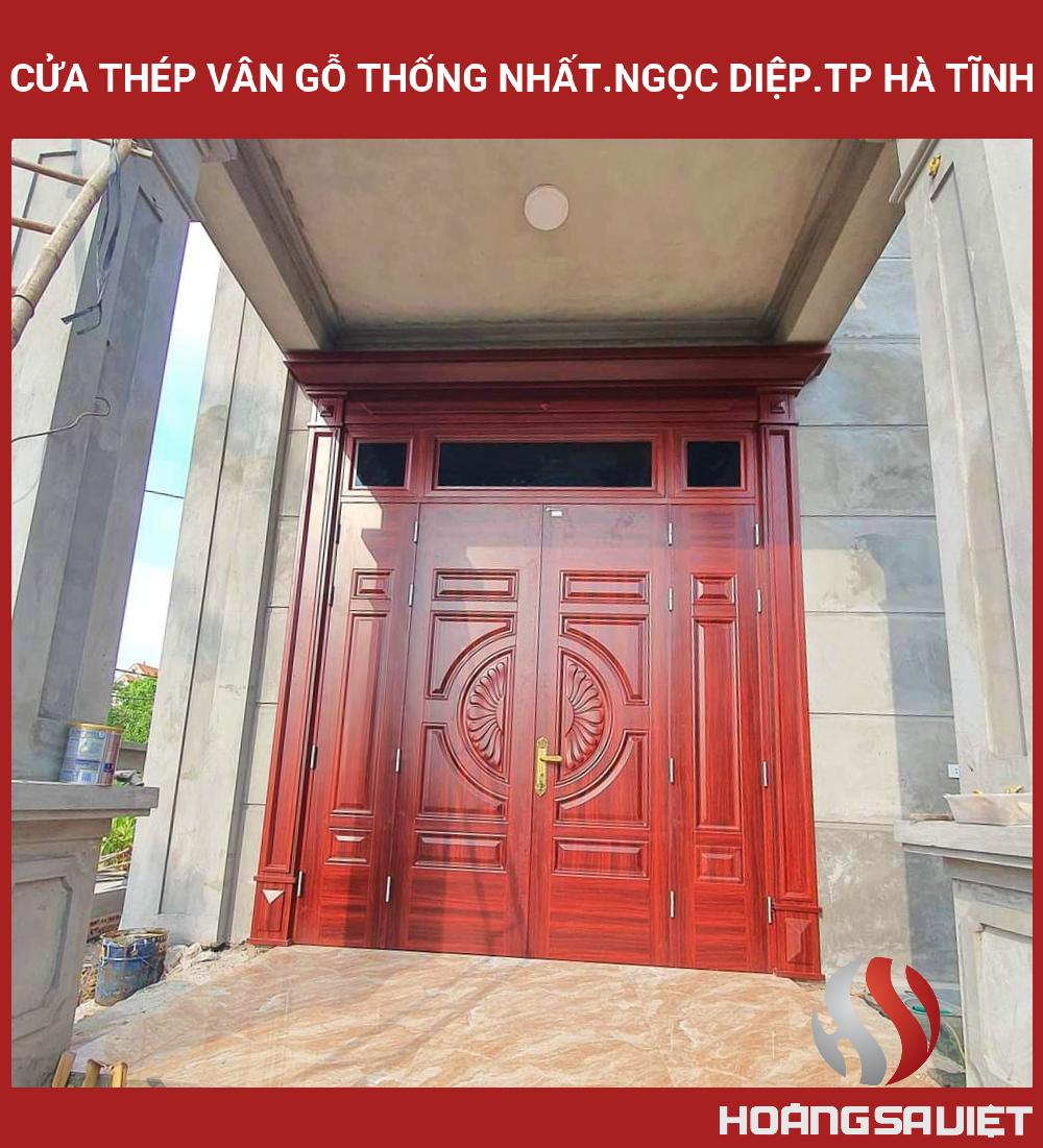 Cửa Thép Vân Gỗ Thống Nhất.Ngọc Diệp.Tp Hà Tĩnh Cửa Thép Vân Gỗ Thống Nhất.Ngọc Diệp.Tp Hà Tĩnh