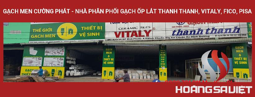 Gạch Men Cường Phát - Nhà Phân Phối Gạch Ốp Lát Thanh Thanh, Vitaly, FiCo, Pisa Gạch Men Cường Phát - Nhà Phân Phối Gạch Ốp Lát Thanh Thanh, Vitaly, FiCo, Pisa
