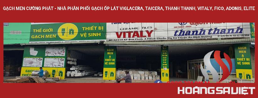 Gạch Men Cường Phát - Nhà Phân Phối Gạch Ốp Lát Viglacera, Taicera, Thanh Thanh, Vitaly, FiCo, Adonis, Elite Gạch Men Cường Phát - Nhà Phân Phối Gạch Ốp Lát Viglacera, Taicera, Thanh Thanh, Vitaly, FiCo, Adonis, Elite