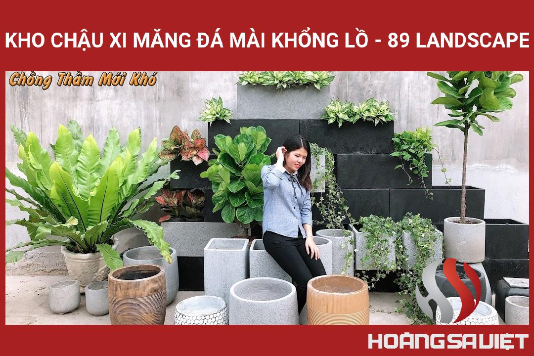 Kho Chậu Xi Măng Đá Mài Khổng Lồ - 89 Landscape Kho Chậu Xi Măng Đá Mài Khổng Lồ - 89 Landscape