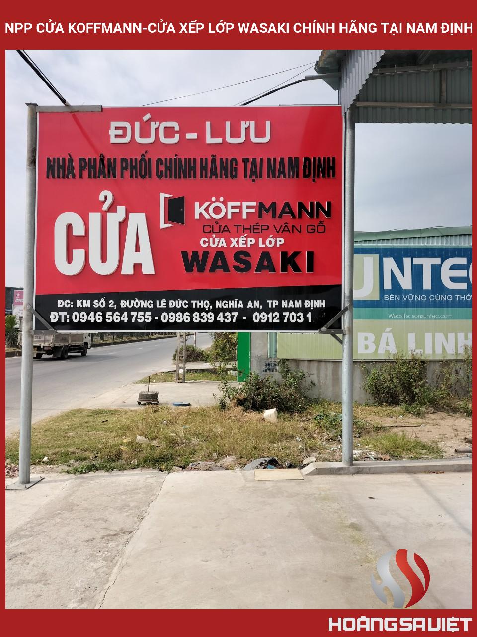NPP Cửa KOFFMANN-cửa Xếp Lớp WASAKI Chính Hãng Tại Nam Định NPP Cửa KOFFMANN-cửa Xếp Lớp WASAKI Chính Hãng Tại Nam Định