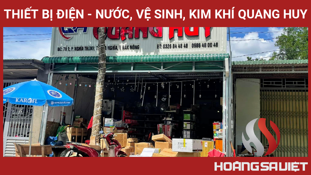 THIẾT BỊ ĐIỆN - NƯỚC, VỆ SINH, KIM KHÍ QUANG HUY THIẾT BỊ ĐIỆN - NƯỚC, VỆ SINH, KIM KHÍ QUANG HUY