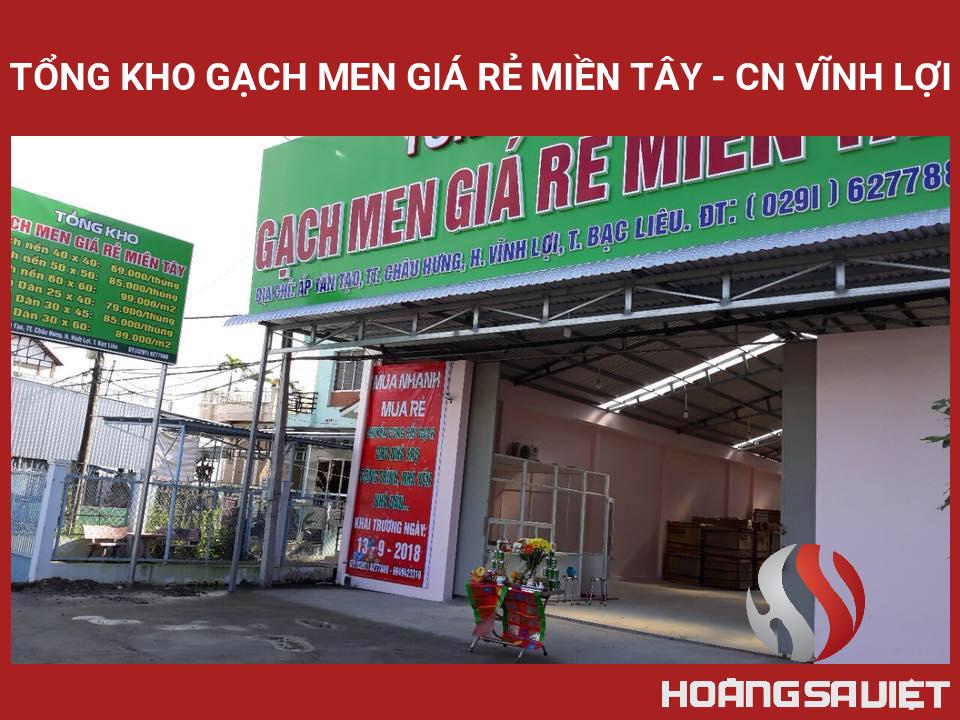 Tổng Kho GẠCH MEN GIÁ RẺ MIỀN TÂY - CN Vĩnh Lợi Tổng Kho GẠCH MEN GIÁ RẺ MIỀN TÂY - CN Vĩnh Lợi