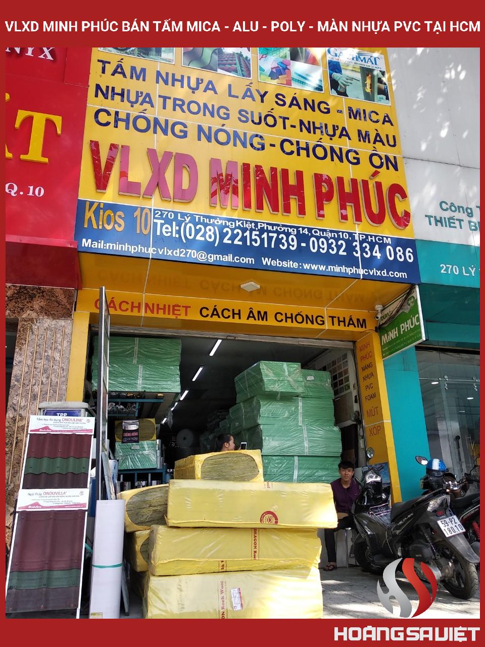 VLXD Minh Phúc Bán Tấm Mica - Alu - Poly - Màn Nhựa PVC Tại HCM VLXD Minh Phúc Bán Tấm Mica - Alu - Poly - Màn Nhựa PVC Tại HCM
