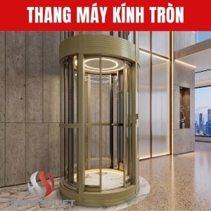 Thang Máy Tròn Vách Kính