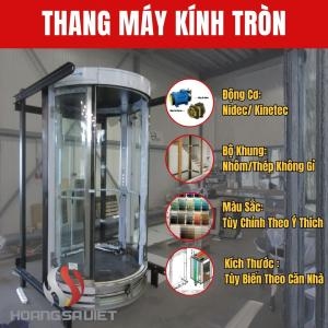 Thang Máy Tròn Vách Kính